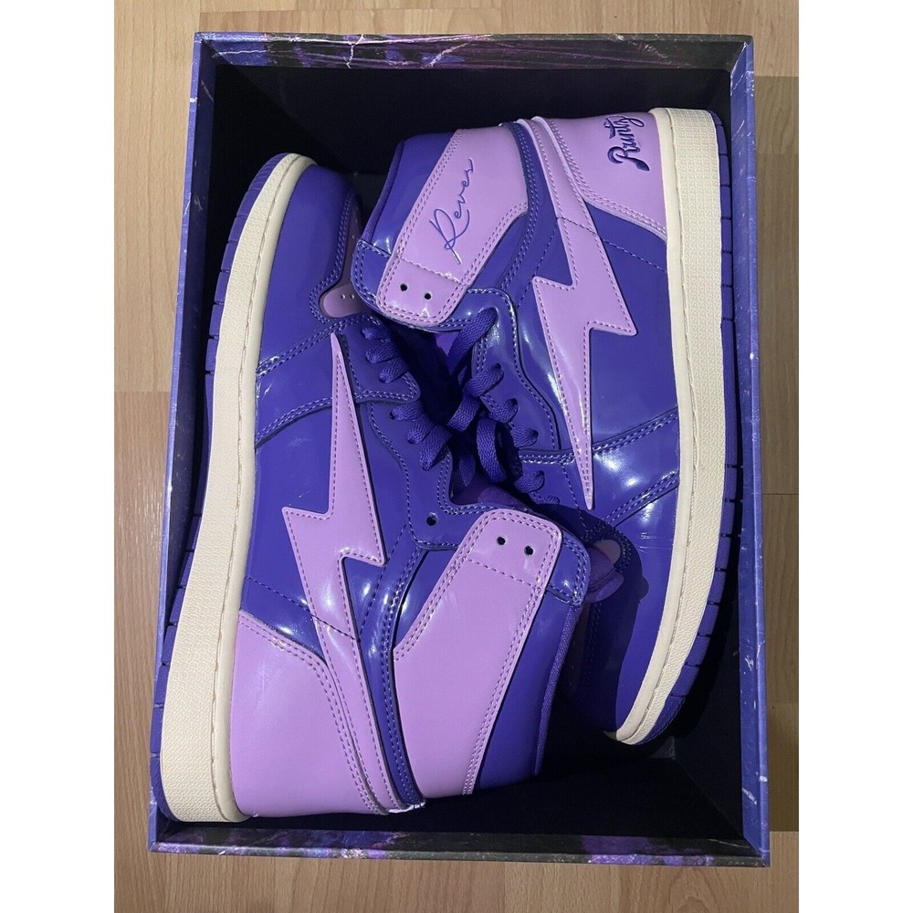 Reves Paris x Air Kiy 85 Hi Purple Runtz 420 Edition Size Men 12 Shoes Leather